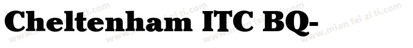 Cheltenham ITC BQ字体转换